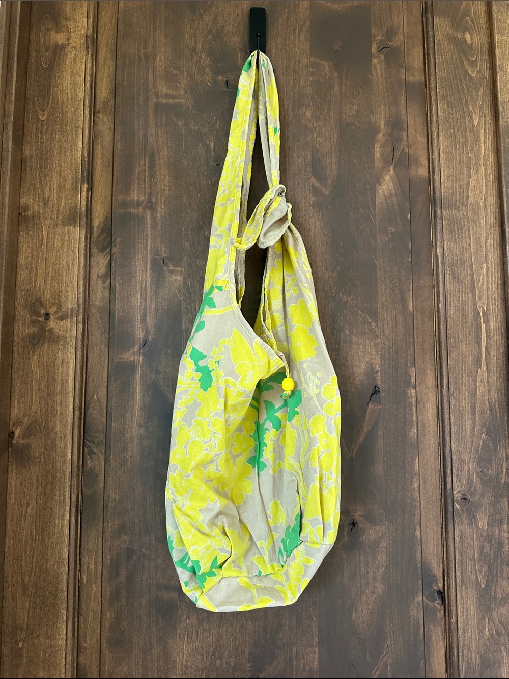 Old Navy Yellow and Green Floral Shoulder Sling Bag